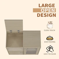 Streamdale 4-Tier Hamster Cage with Storage & Acrylic Windows