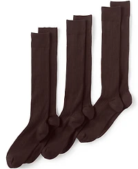 Lands' End Men's Seamless Toe Over the Calf Rib Dress Socks 3-pack