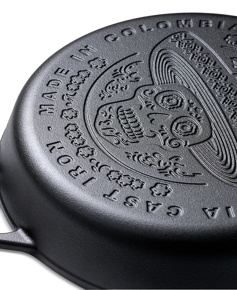 Victoria Cast Iron 12" Skillet with Helper Handle