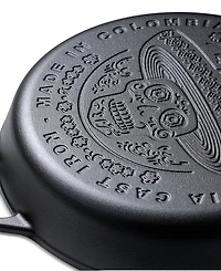 Victoria Cast Iron 12" Skillet with Helper Handle