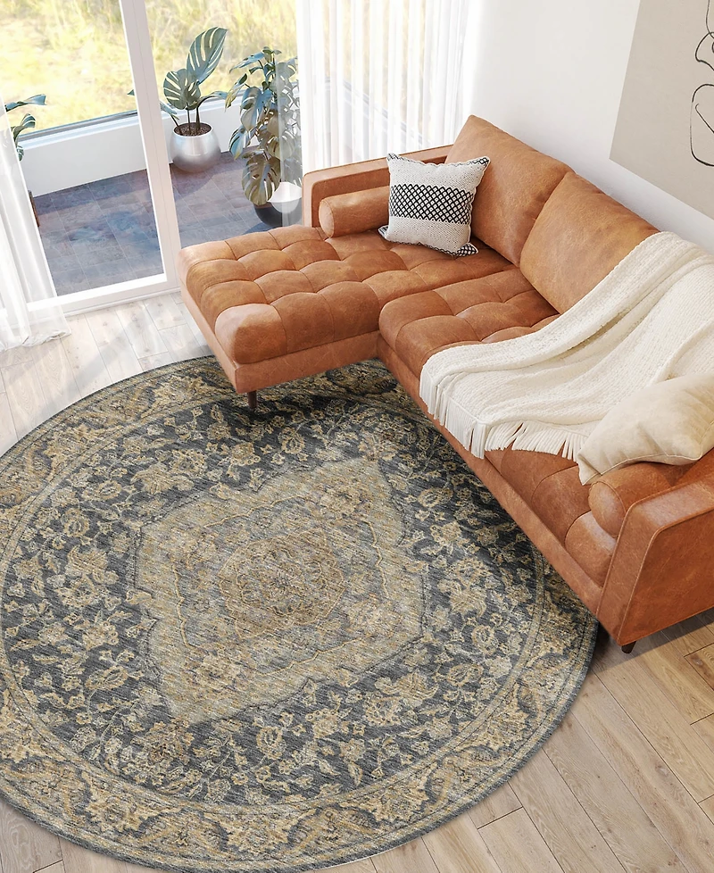 Dalyn Hatay Washable HY3 8'x8' Round Area Rug