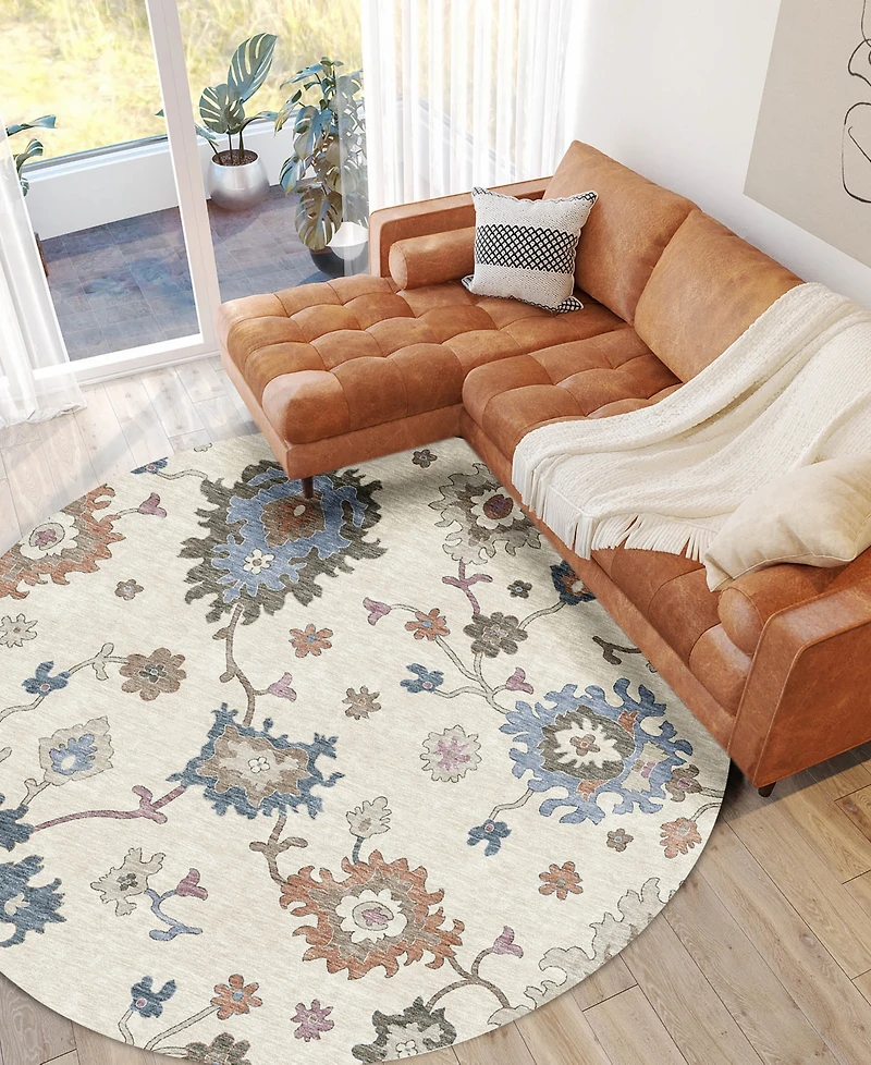 Dalyn Hatay Washable HY4 8'x8' Round Area Rug
