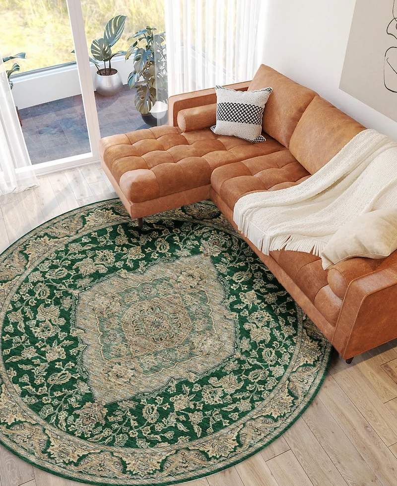 Dalyn Hatay Washable HY3 8'x8' Round Area Rug
