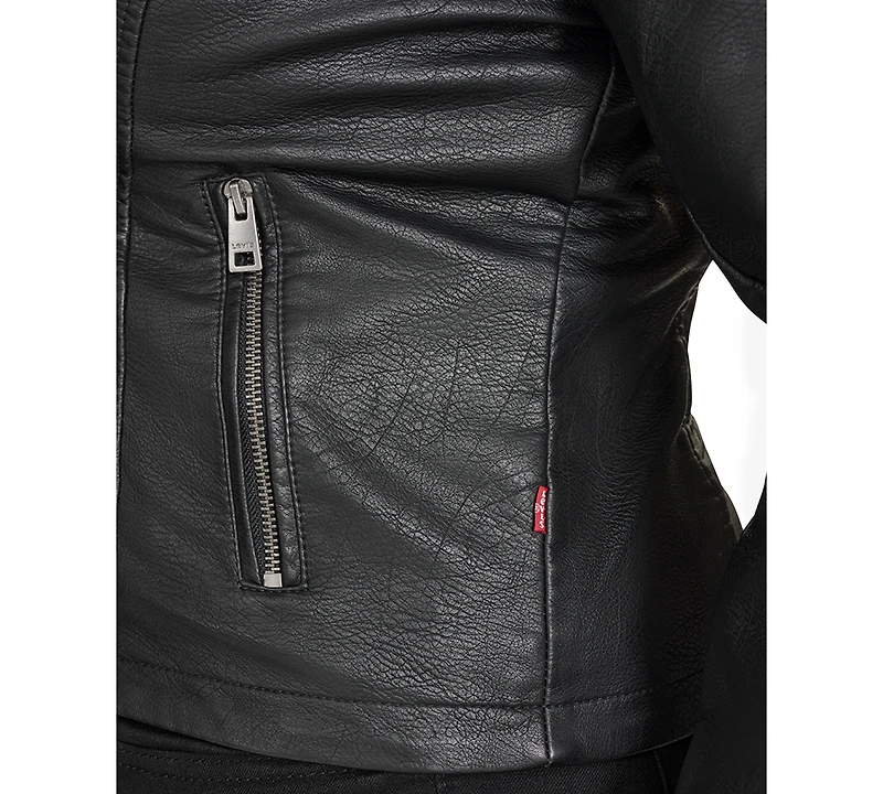 Levi's Plus Trendy Faux Leather Moto Jacket