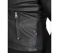 Levi's Plus Trendy Faux Leather Moto Jacket