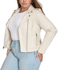 Levi's Plus Size Trendy Faux Leather Moto Jacket