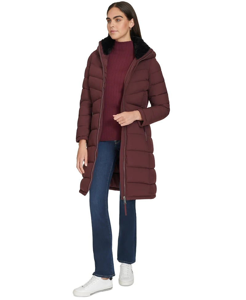Calvin Klein Women's Hooded Puffer Coat