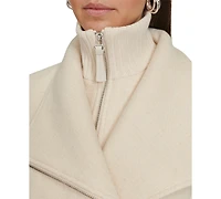 Calvin Klein Womens Wool Blend Belted Wrap Coat