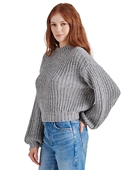 Steve Madden Women's Martina Sequined Mock-Neck Sweater