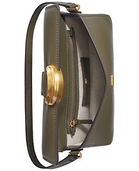 Donna Karan New York Valley Stream Leather Buckle Shoulder with Removable Strap