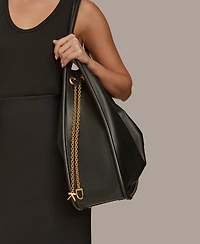 Donna Karan New York Plainview Chain Drawstring Tote Bag