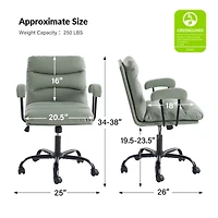 Bartholomew Modern Office Chair with Sgs International Certified Stainless Steel Gas Spring