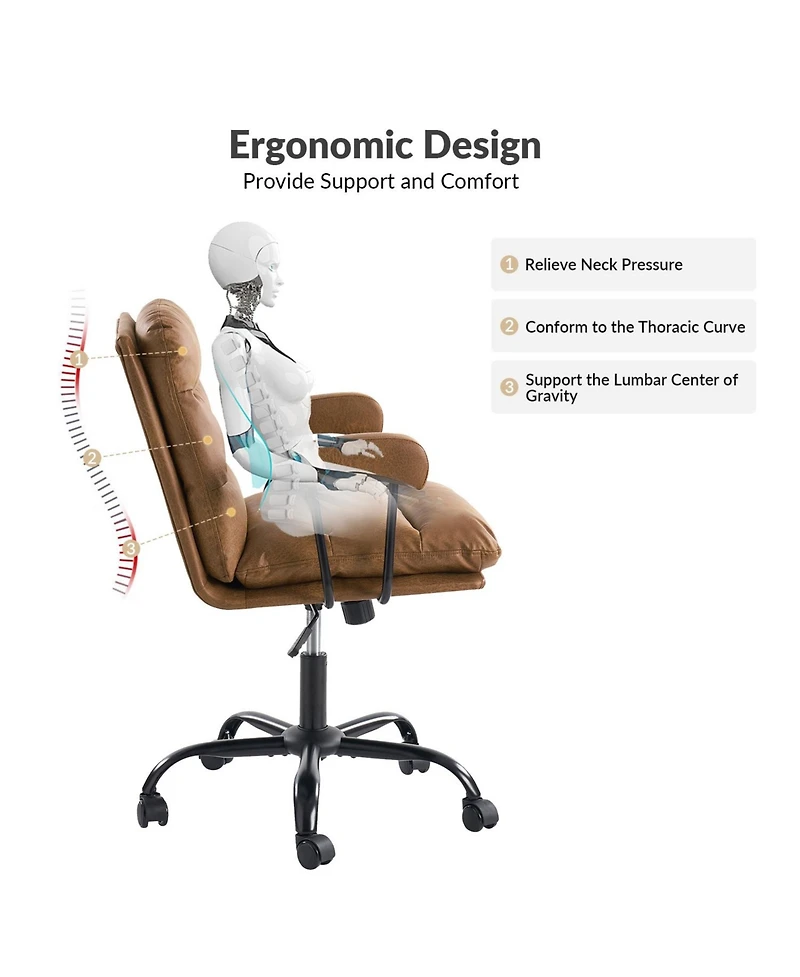 Bartholomew Modern Office Chair with Sgs International Certified Stainless Steel Gas Spring