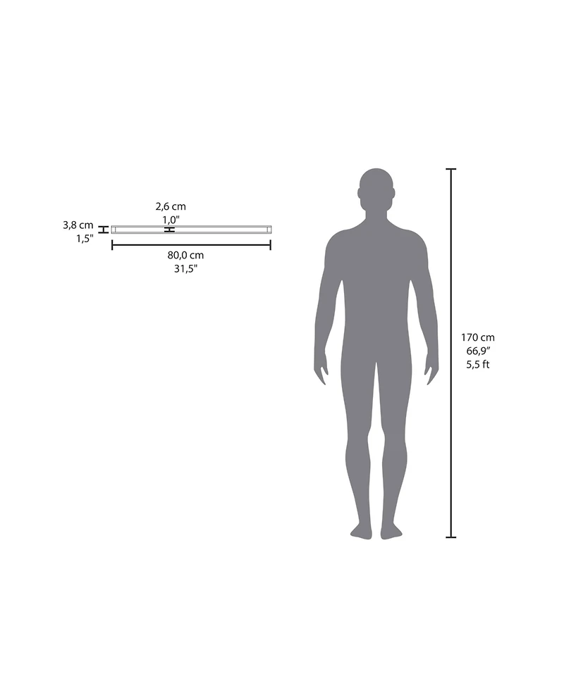 Fm Furniture Iva Floating Shelf in Melamine x2, Black