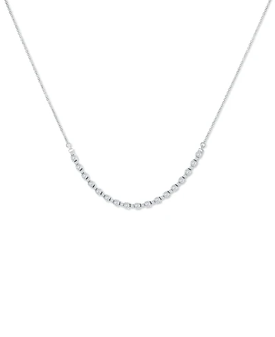 Diamond Curved Bar Collar Necklace (1-1/2 ct. t.w.) 14k White or Yellow Gold, 16" + 2" extender