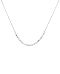 Diamond Curved Bar Collar Necklace (1-1/2 ct. t.w.) 14k White or Yellow Gold, 16" + 2" extender