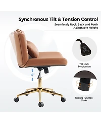 Hulala Home Cyril Modern Office Chair with Sgs International Certified Stainless Steel Gas Spring