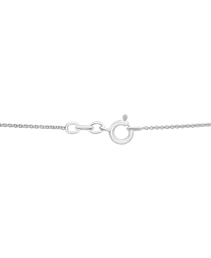 Diamond Heart 18" Pendant Necklace (1/4 ct. t.w.) in Sterling Silver and 14k Gold-Plate, Created for Macy's