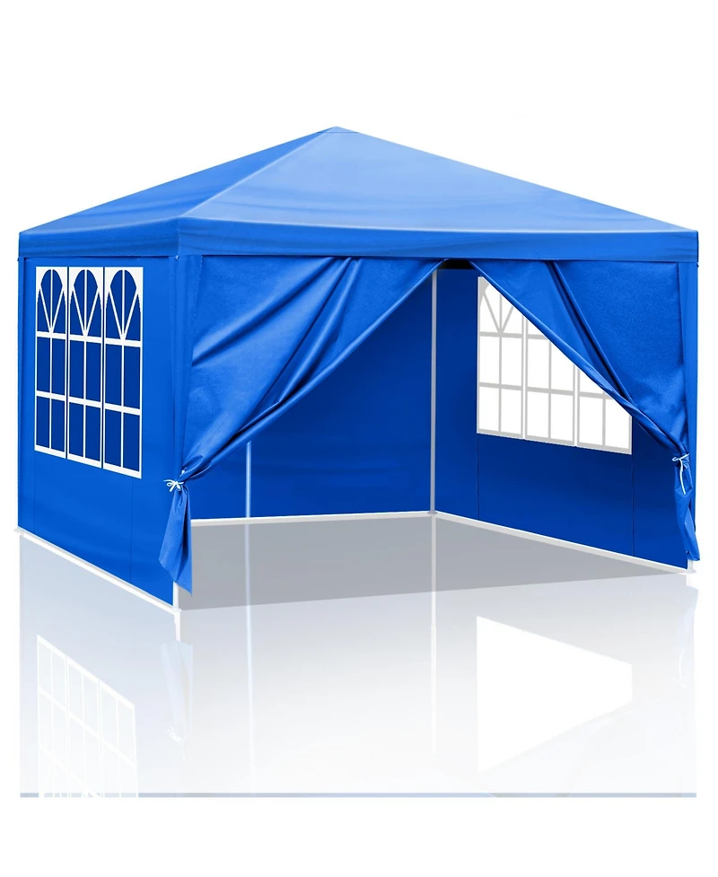 Slickblue Waterproof Gazebo Outdoor Canopy - Patio Tent for Wedding, Bbq, and Party Events