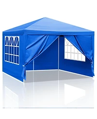Slickblue Waterproof Gazebo Outdoor Canopy - Patio Tent for Wedding, Bbq, and Party Events