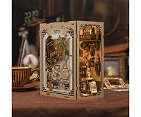 Cutebee Diy Book Nook Kit Diy Miniature House Dollhouse Kit Booknook Bookshelf Decor Alley Model with Led Light, Gifts (Grandfather s Antique Store
