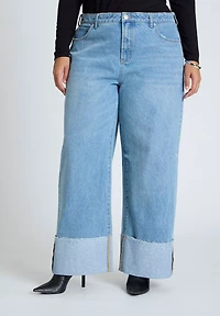 Eloquii Women's Tall Cuff Jean