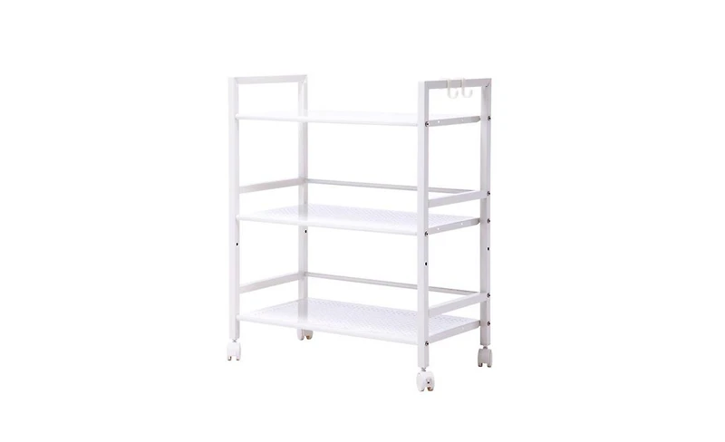Slickblue Widened 3-Tier Multi-Functional Storage Cart for Efficient Organization and Easy Access