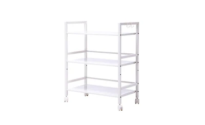 Slickblue Widened 3-Tier Multi-Functional Storage Cart for Efficient Organization and Easy Access