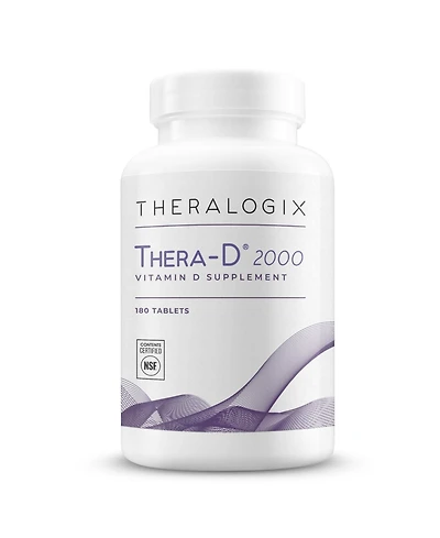 Theralogix Thera-d 2000 Vitamin D Supplement - 2,000 Iu (50 mcg) Vitamin D3 Tablets - 180-Day Supply - Immune Support Supplement for Women & Men