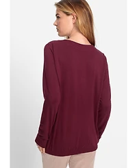 Olsen Women's Placement Print Jersey Top