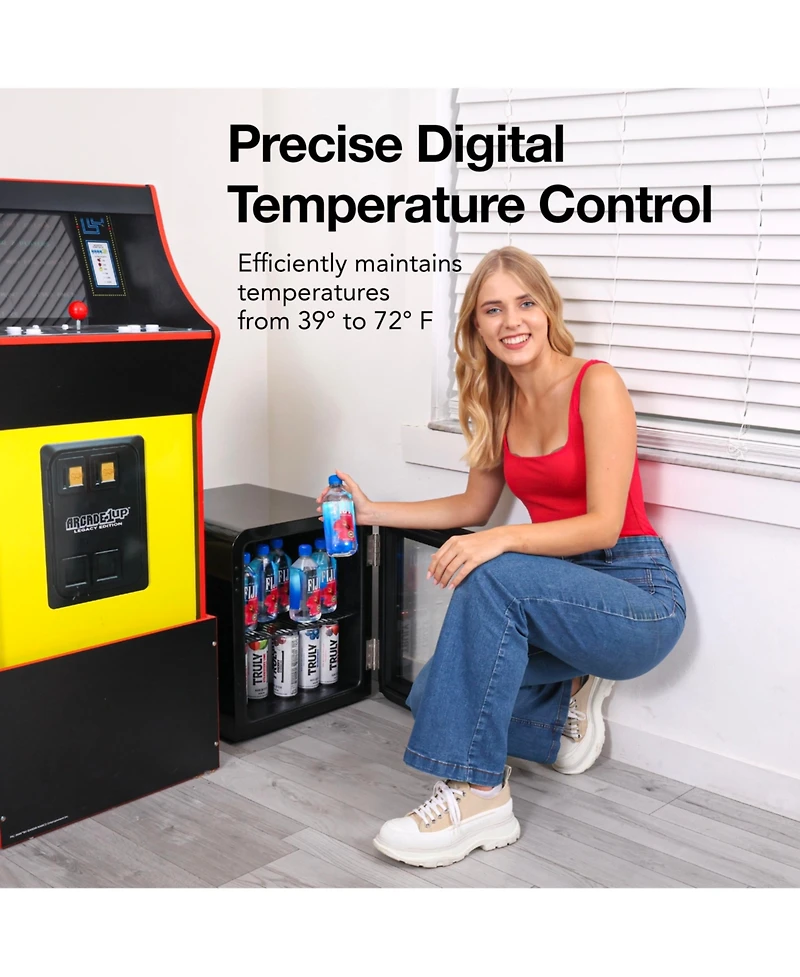 Cooluli Decor 1.7 cuft Glass Beverage Cooler