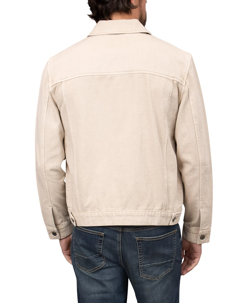 Bagatelle Homme Men's Garment Washed Cotton Trucker Jacket