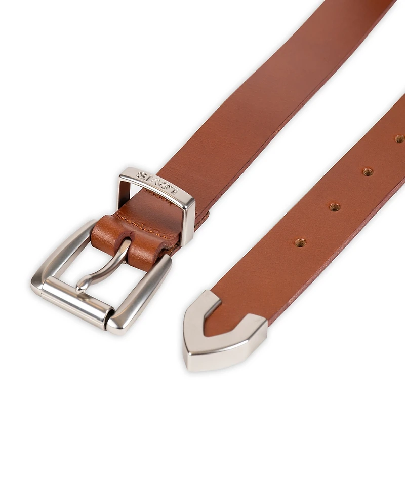 Levi's Women's Western Metal Tip End Leather Extended Size Belt