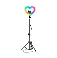 Supersonic 10" Heart Shaped Rgb Selfie Ring Light