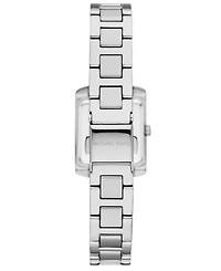 Michael Kors Women's Emery Three-Hand Silver-Tone Stainless Steel Watch 22mm and Bracelet Gift Set