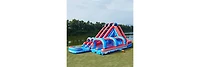 JumpOrange Flash Dual Lane Slide (5 in 1) with Pop Out Fun Slip N Slide