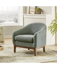 Hulala Home Augus Modern Boucle Armchair Chair with Adjustable Feet