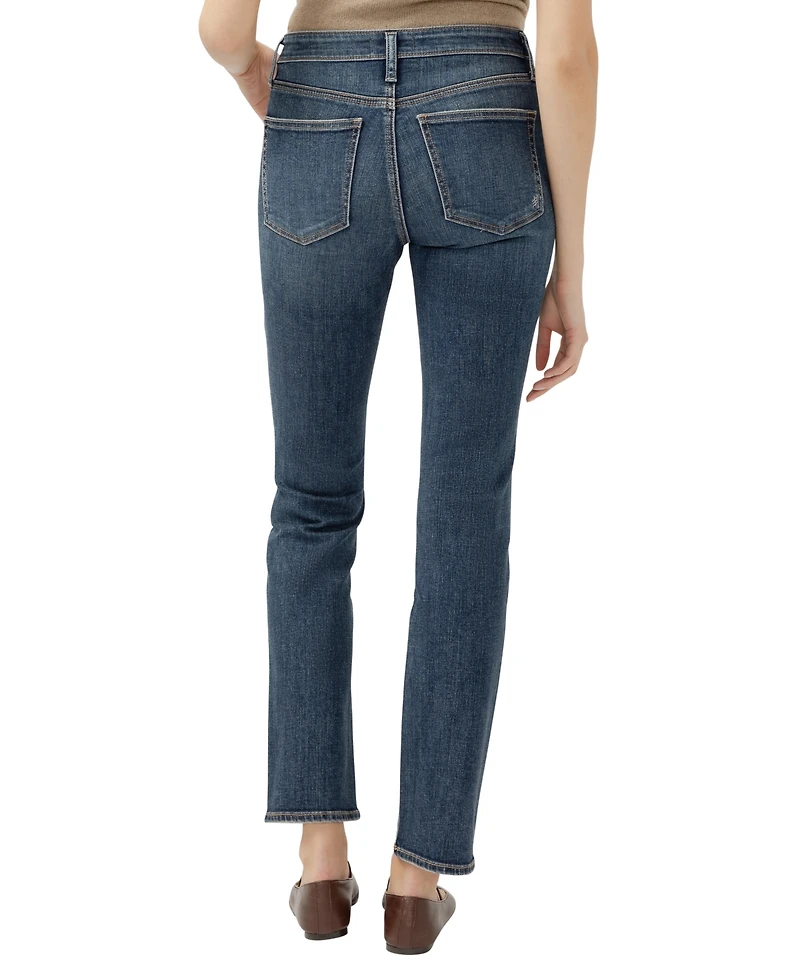 Silver Jeans Co. Women's Most Wanted Mid Rise Straight Leg