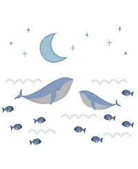 Lambs & Ivy Bubbles & Squirt Aquatic Under Sea Whale/Fish Wall Decals/Stickers