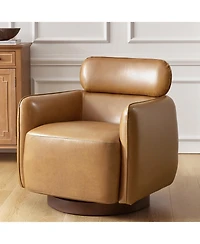 Hulala Home Rick Modern Swivel Chair with Adjustable Headrest