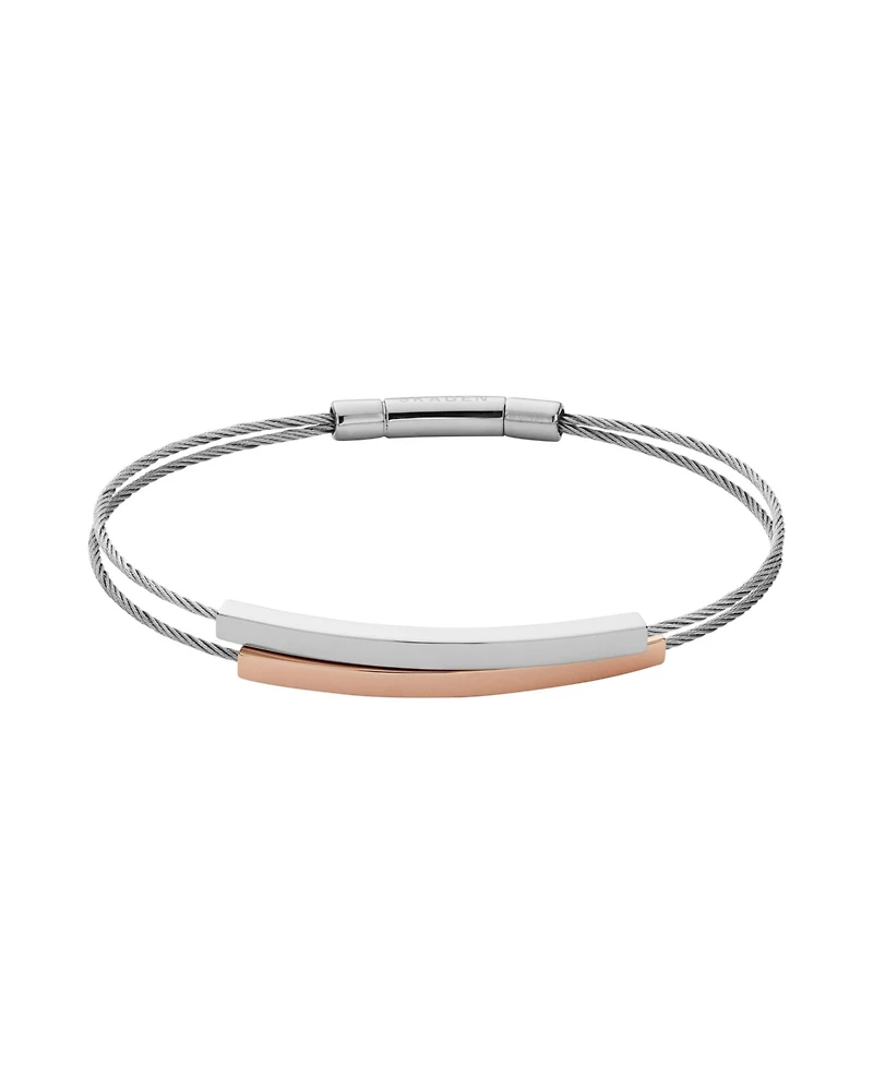Skagen Women's Kariana Rose Gold Stainless Steel Multi-Strap Bracelet