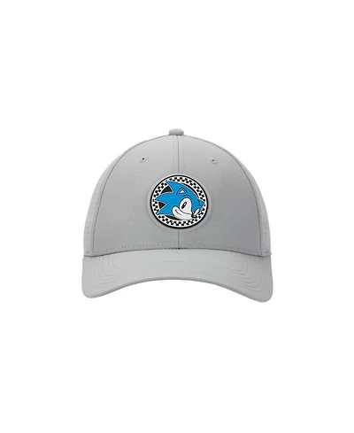 Sonic the Hedgehog Men's Sonic Head Adult Gray Traditional Adjustable Hat