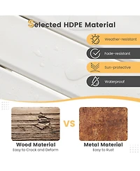 Skonyon 14 Inch Square Weather-Resistant Adirondack Side Table