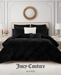 Juicy Couture Kiss Pleat Plush 5-Pc. Comforter Set, Full/Queen