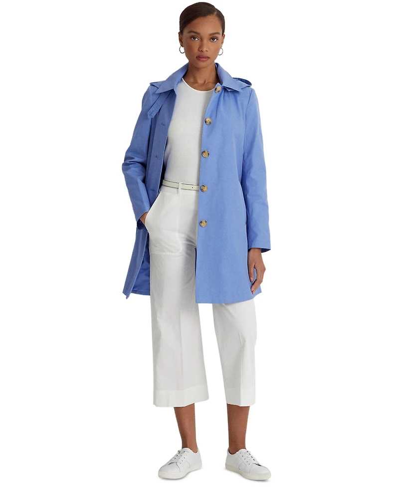 Lauren Ralph Women's Hooded Raincoat