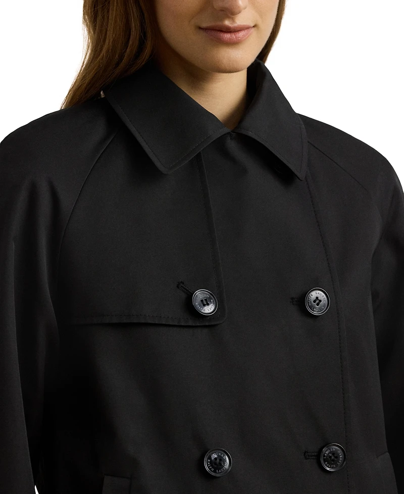 Lauren Ralph Lauren Petite Short Double-Breasted Trench Coat