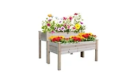 Slickblue Wood Planter Box for Indoor and Outdoor Plants - Durable and Stylish Garden Container