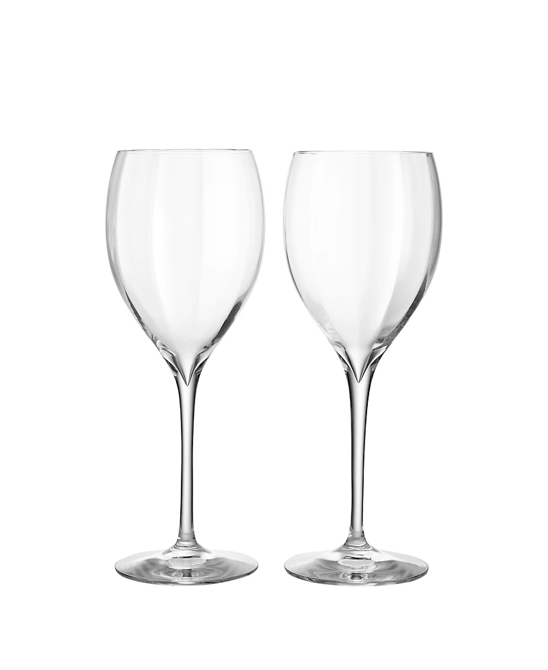 Waterford Elegance Optic Wine White 12.5 oz, Set of 2