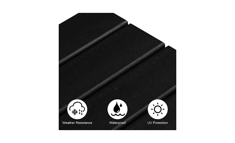 Slickblue Single Layer Square Hdpe Side Table