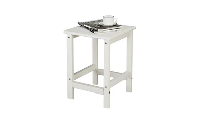 Slickblue Single Layer Square Hdpe Side Table